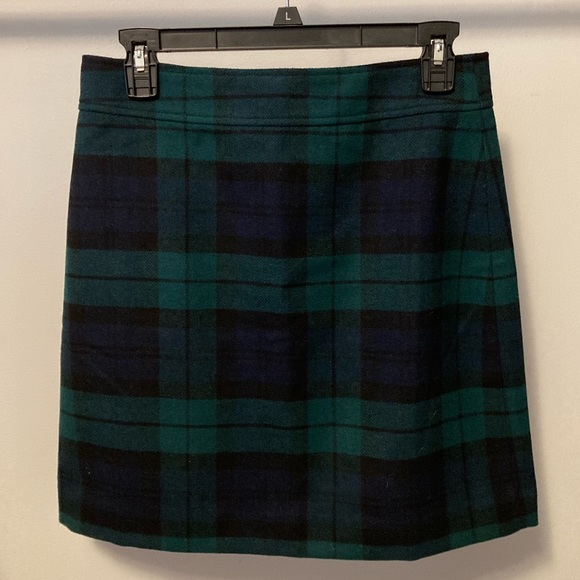 J. Crew Dresses & Skirts - J. Crew Blue & Green Plaid Mini Skirt